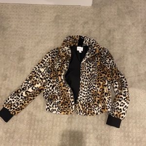 Faux fur jacket